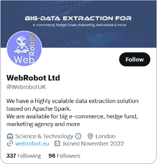Tweet WebRobot on Twitter