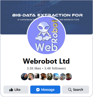 Like WebRobot on Facebook